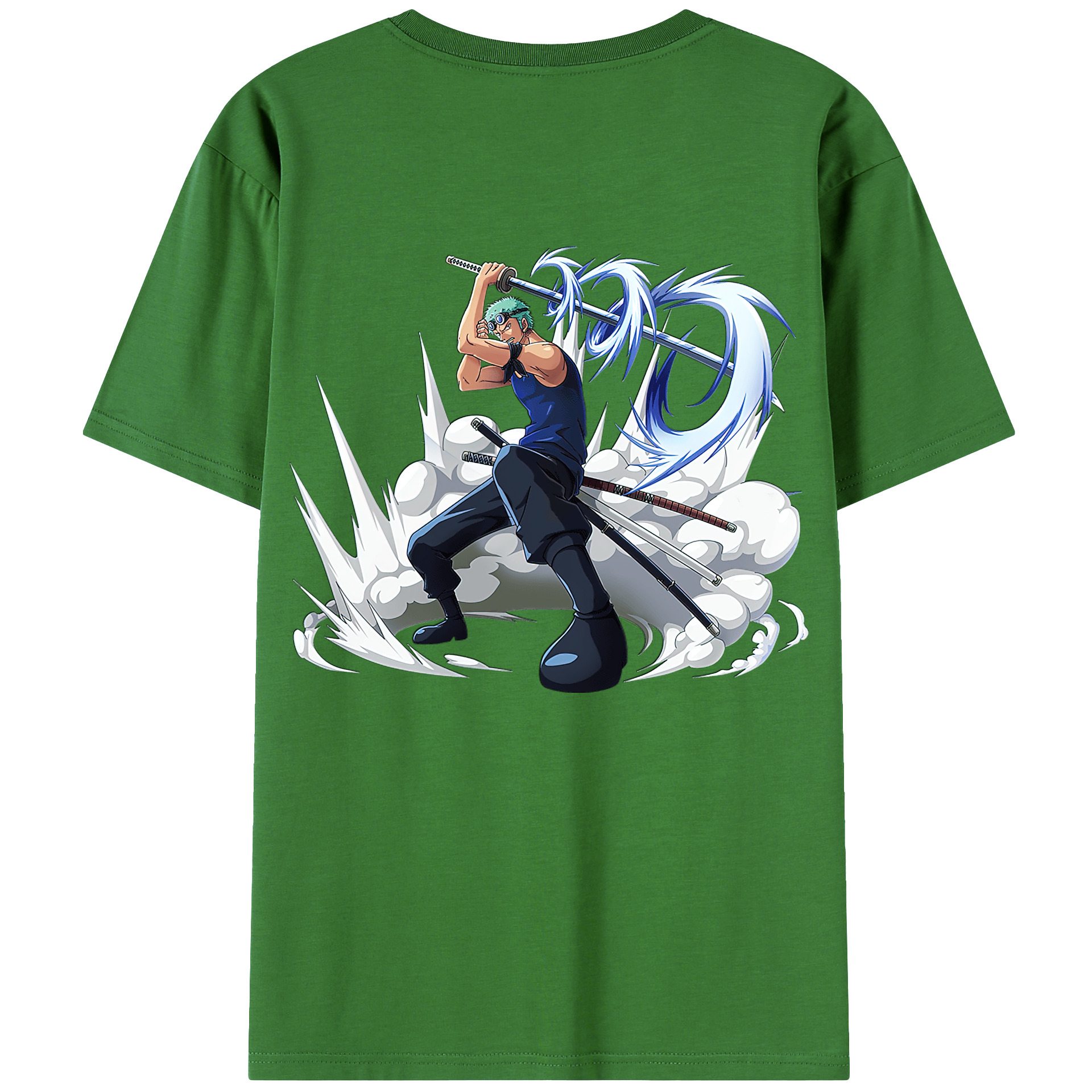 ワンピース ロロノア・ゾロ ONE PIECE Roronoa Zoro レディース半袖Tシャツ(バックプリント)